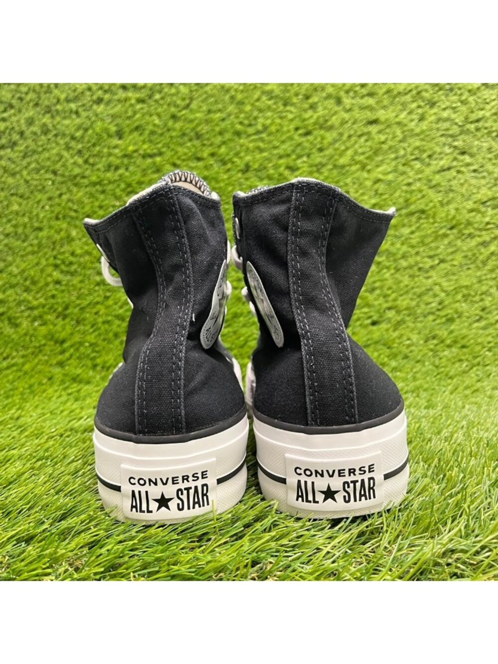 Converse Chuck Taylor All Star Hi Womens Size 8 Black Athletic Shoes Sneakers - Picture 6 of 9